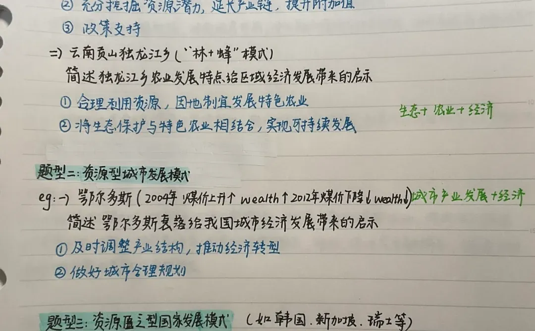 【人文大题】区域经济发展的启示