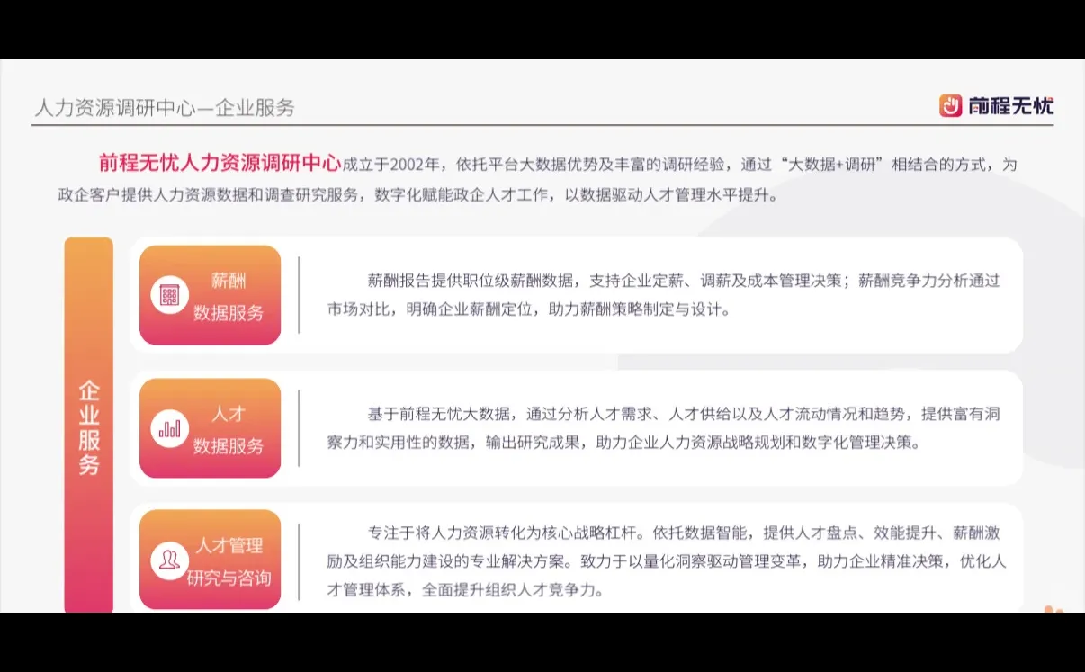 人力资源调研中心赋能企业科学