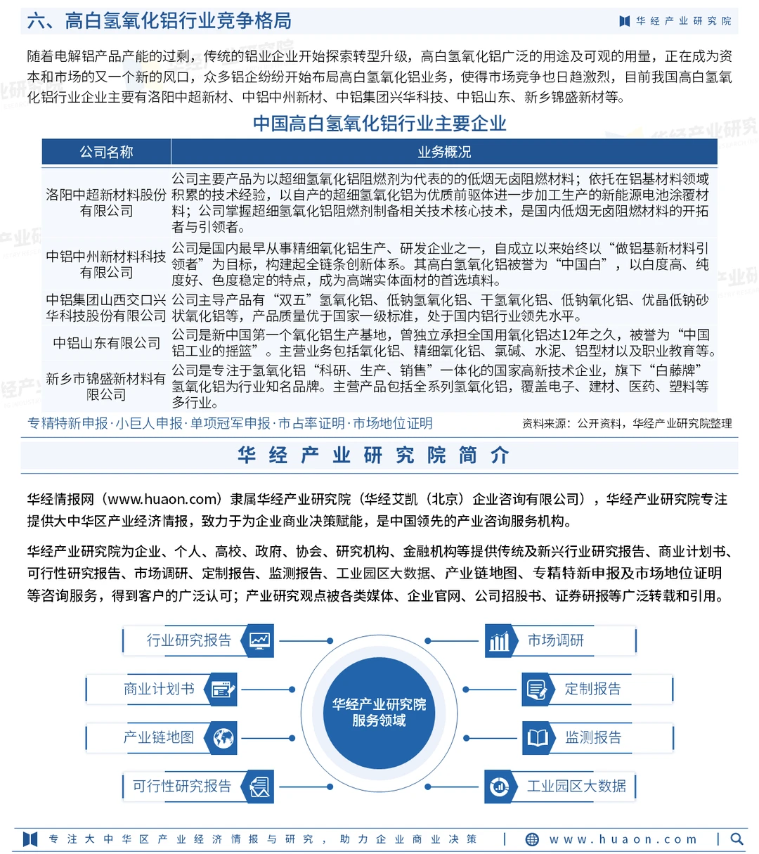2026年中国高白氢氧化铝行业投资战略报告