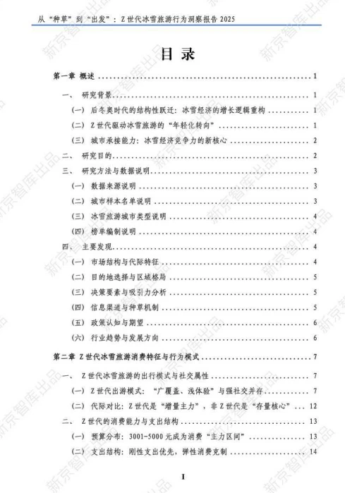 年轻人冰雪旅游行为洞察