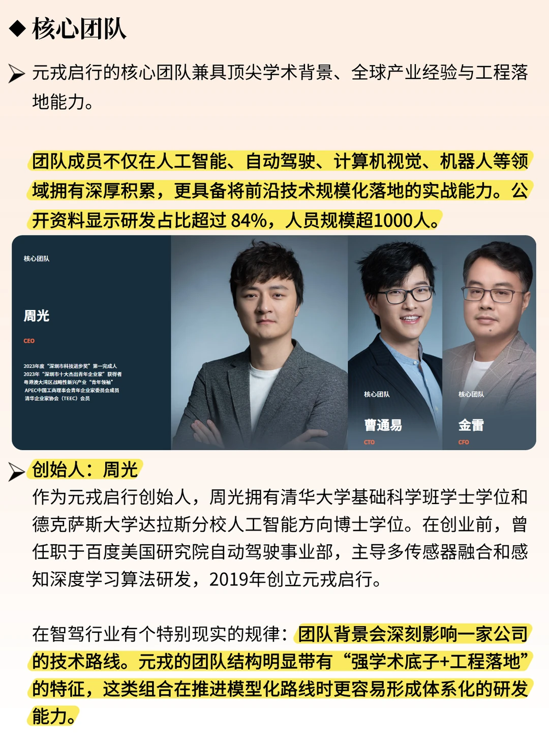 一天吃透一个风口企业 | 元戎启⾏