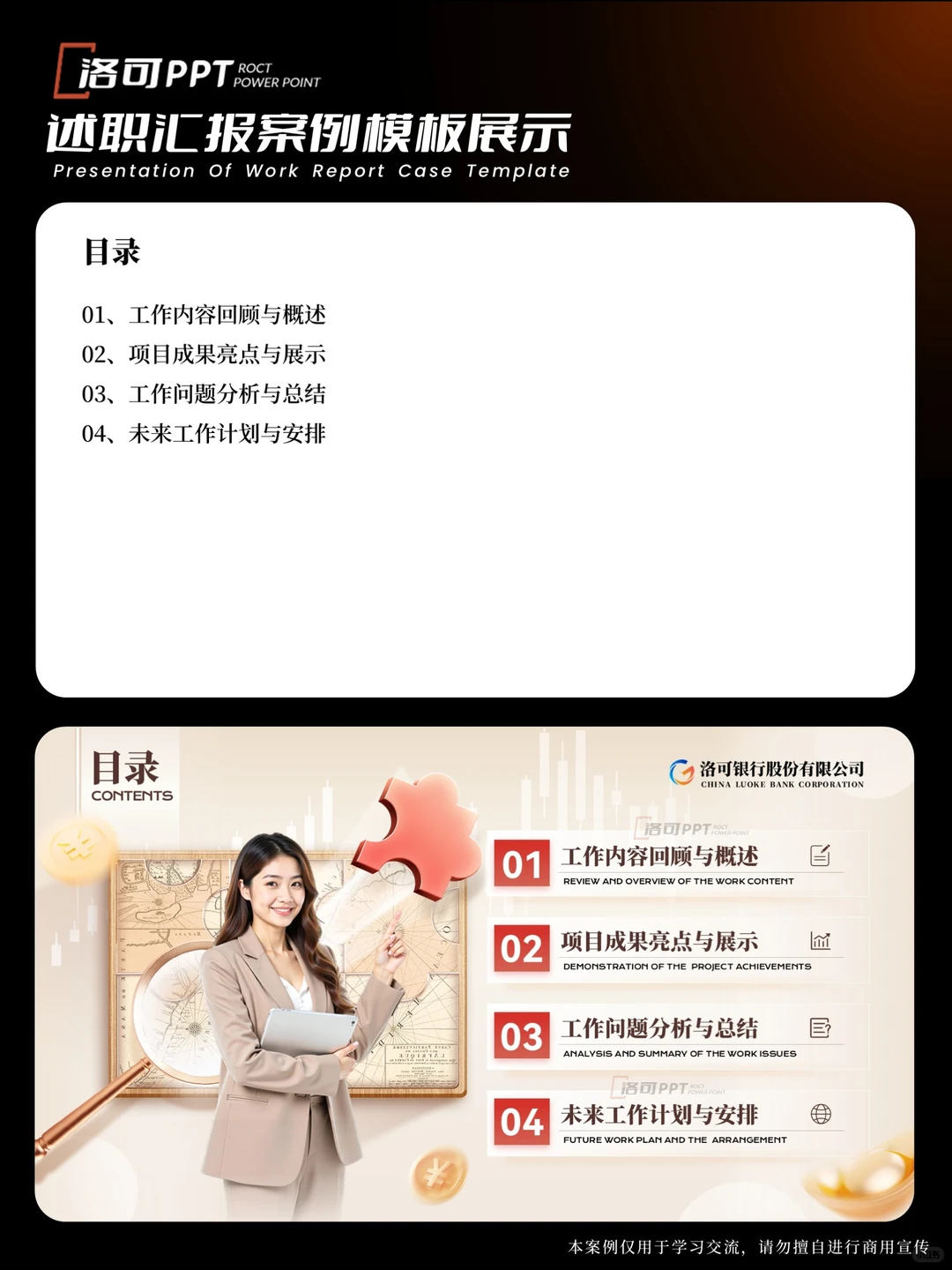 金融行业的年终工作汇报PPT领导看了都点赞