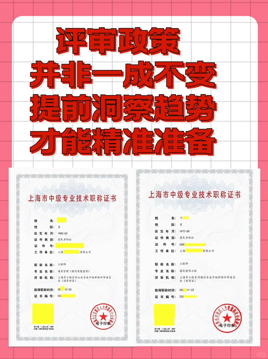 评审政策并非一成不变