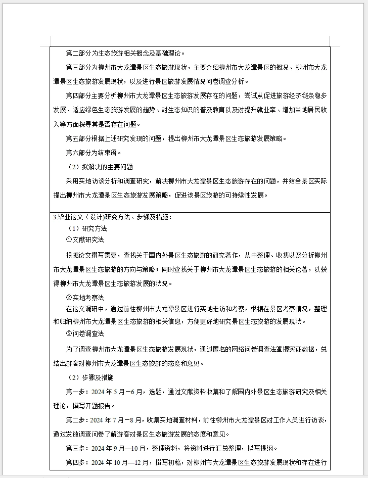 旅游管理开题报告没完成宝子一定要看