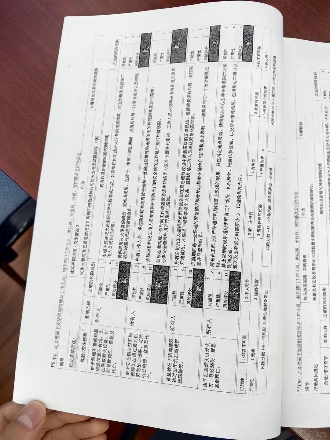 战马—矩阵分析法—风险评估