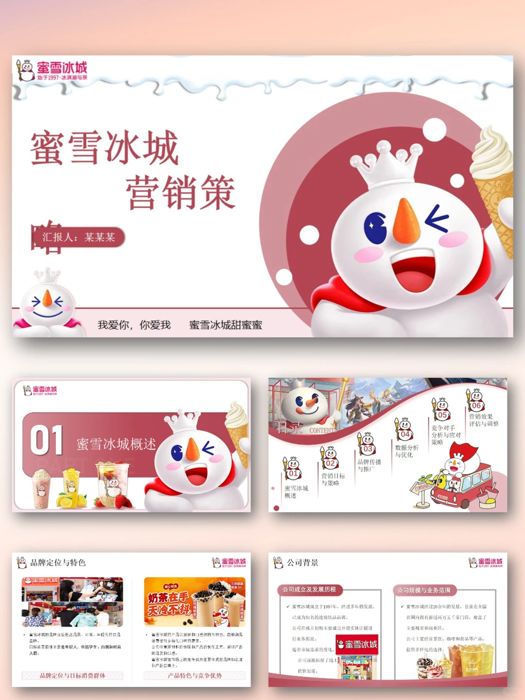蜜雪冰城品牌介绍PPT营销调研分析策划推广