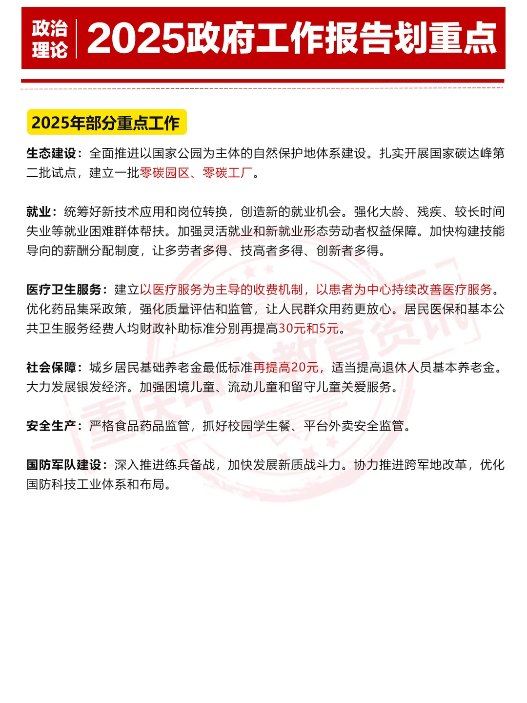 划重点！政府报告要点速记【800字精简版】