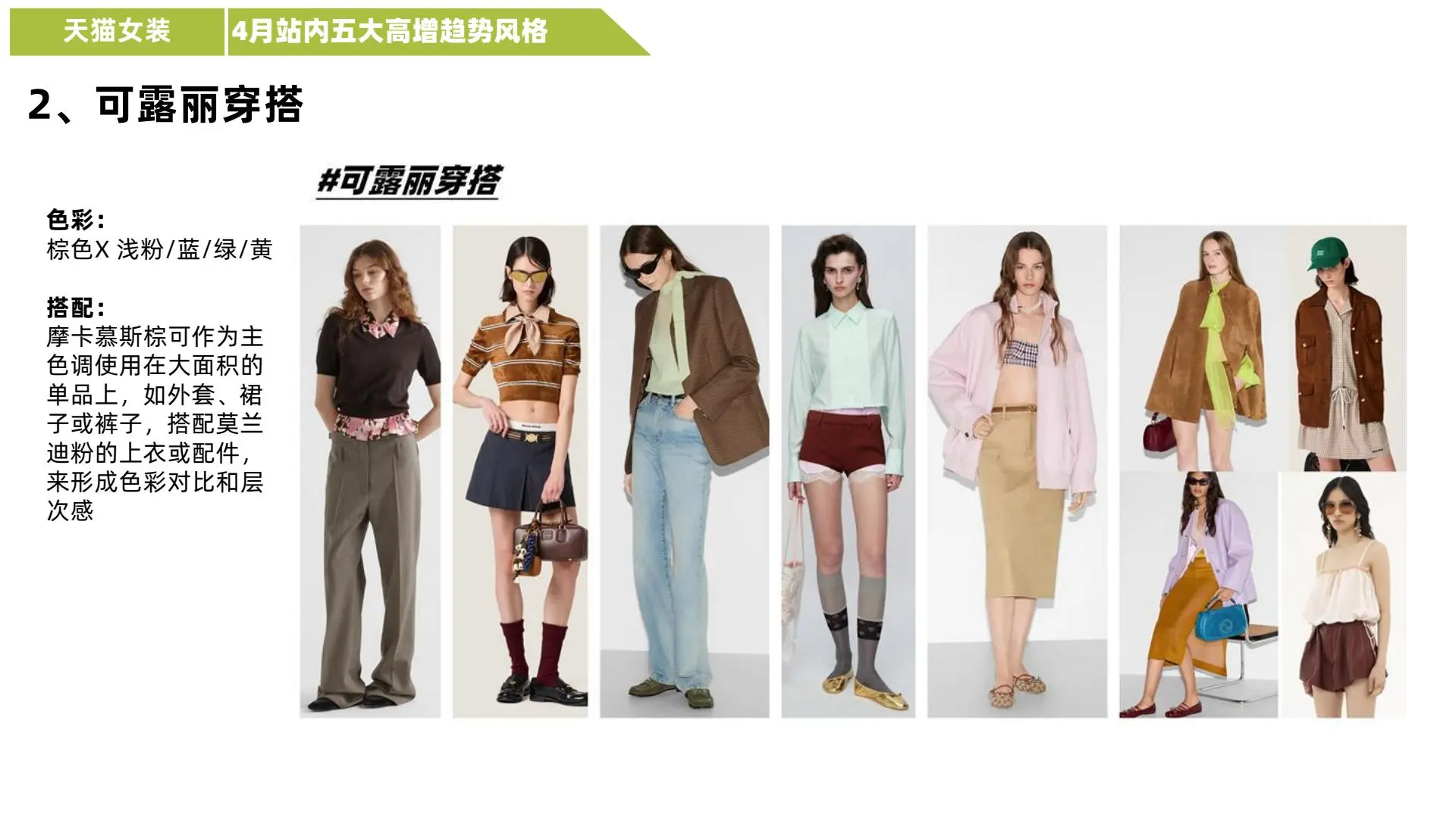 天猫行业4月女装品类趋势洞察