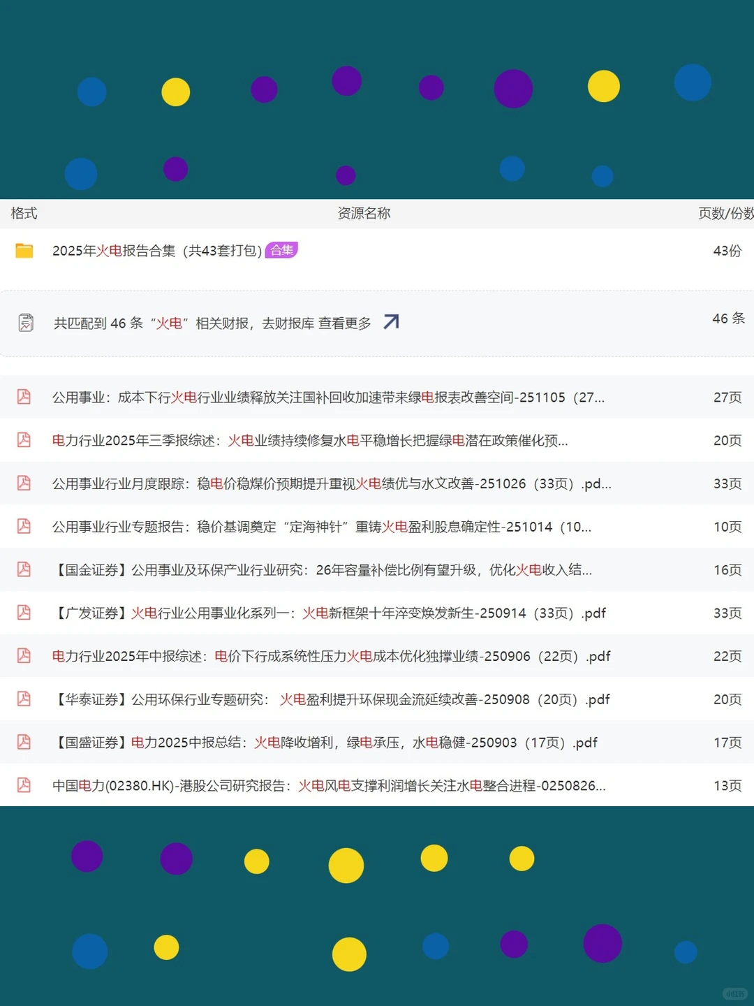 2025火电能源深度研究报告分析资料