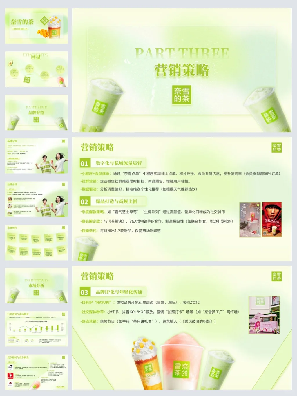 奈雪的茶品牌介绍PPT