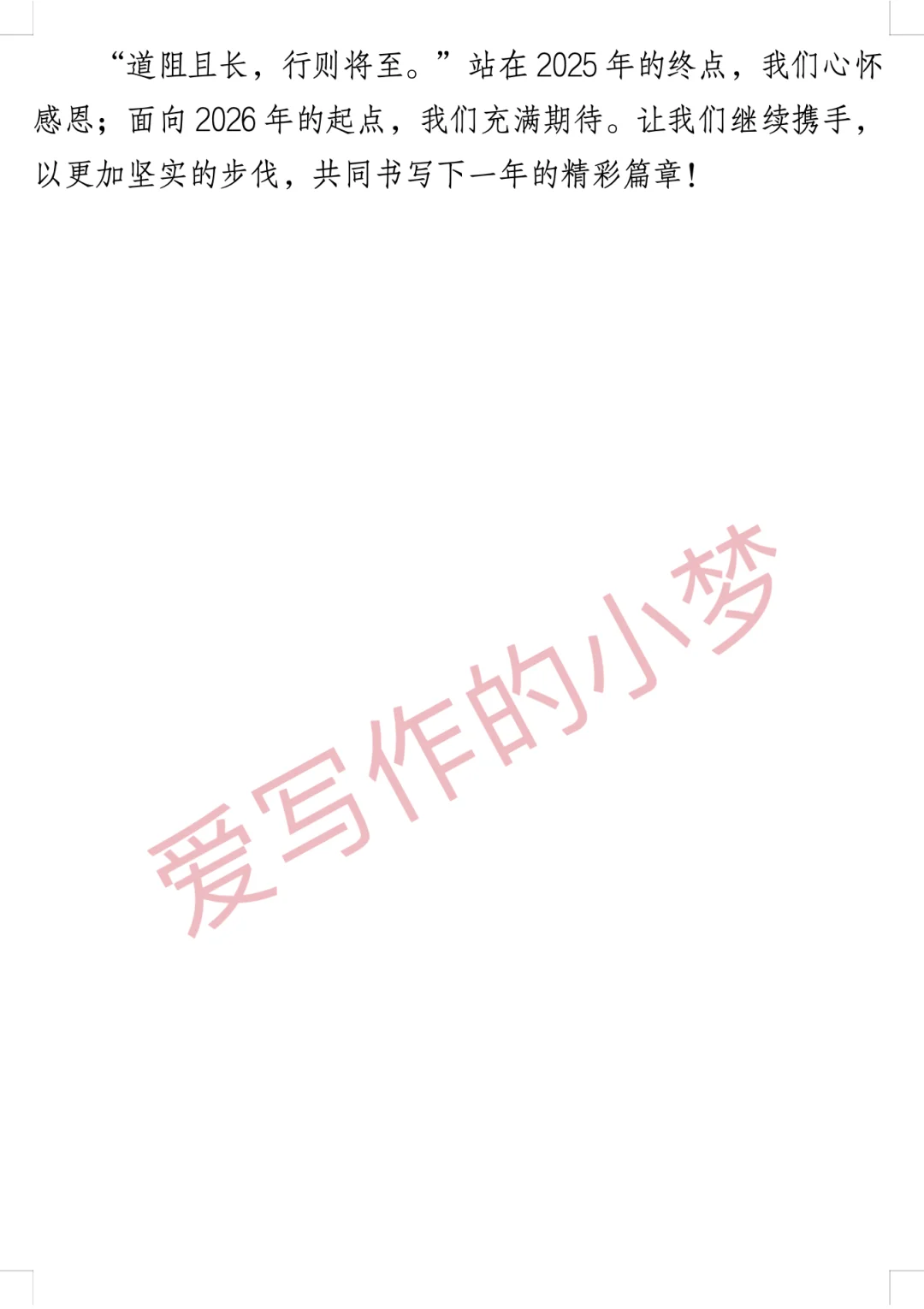 2025年回顾及2026年展望参考模板