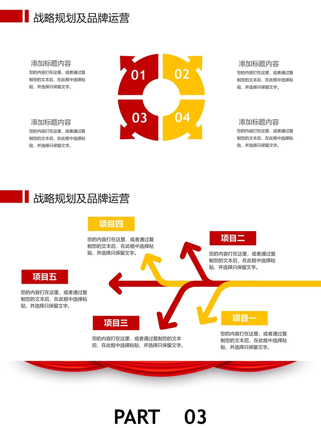 企业发展战略规划模板PPT模板