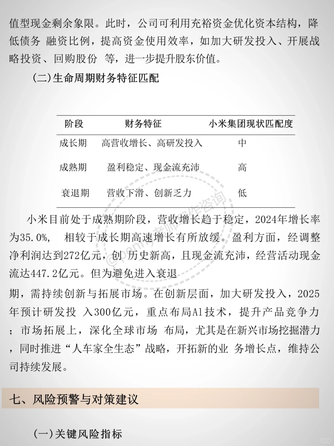 小米财务分析报告（2020-2024）?