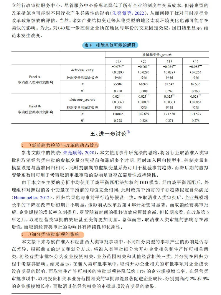审批改革影响企业成长？分类型研究见真章！