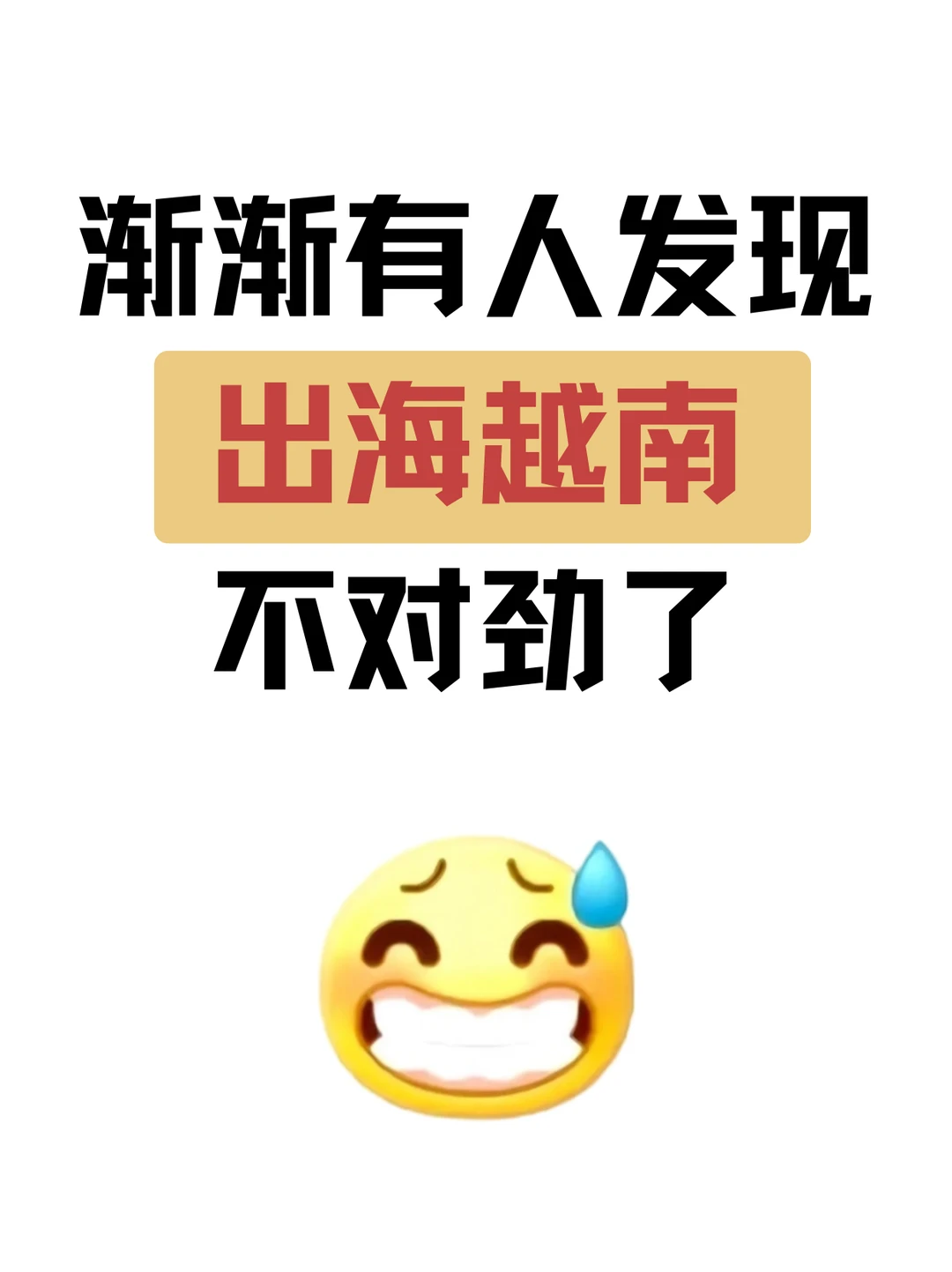 渐渐有人发现出海越南不对劲了。。。