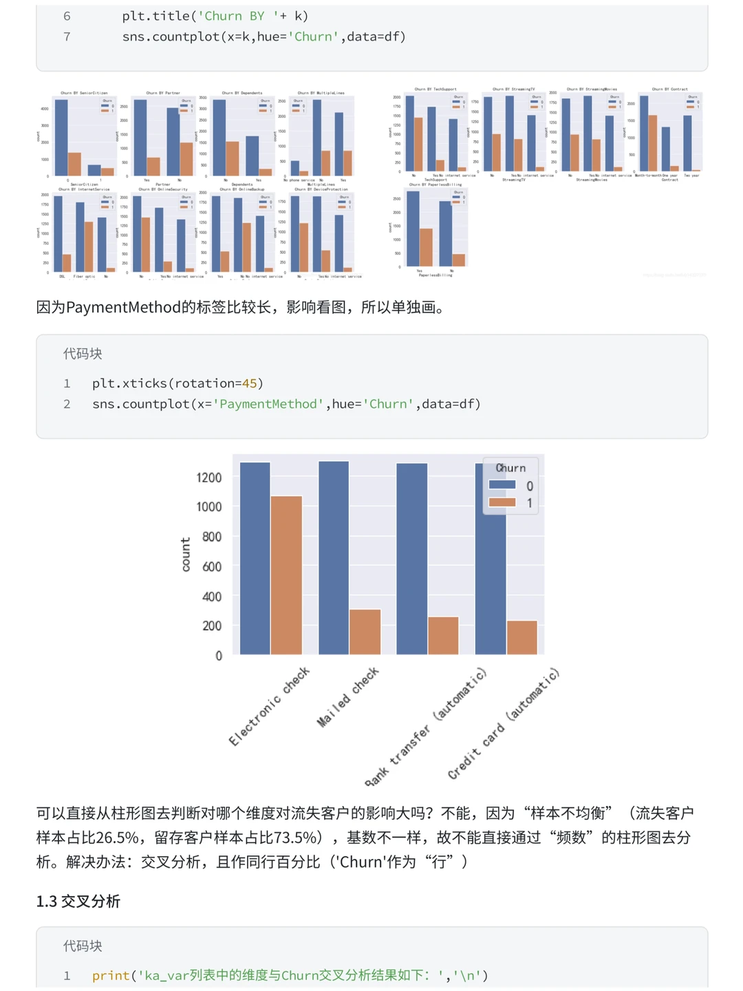 上班摸鱼写了篇电信用户流失预测模型案例~