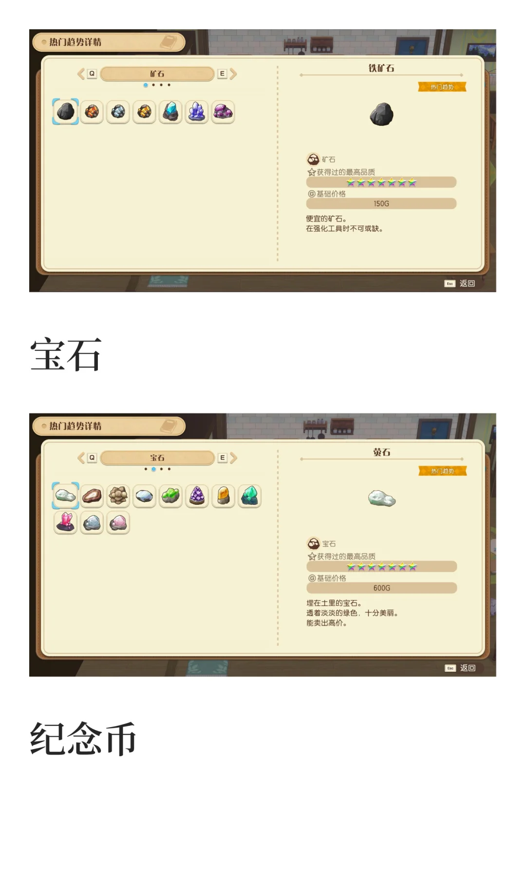 风之集市全部热门趋势物品图鉴汇总