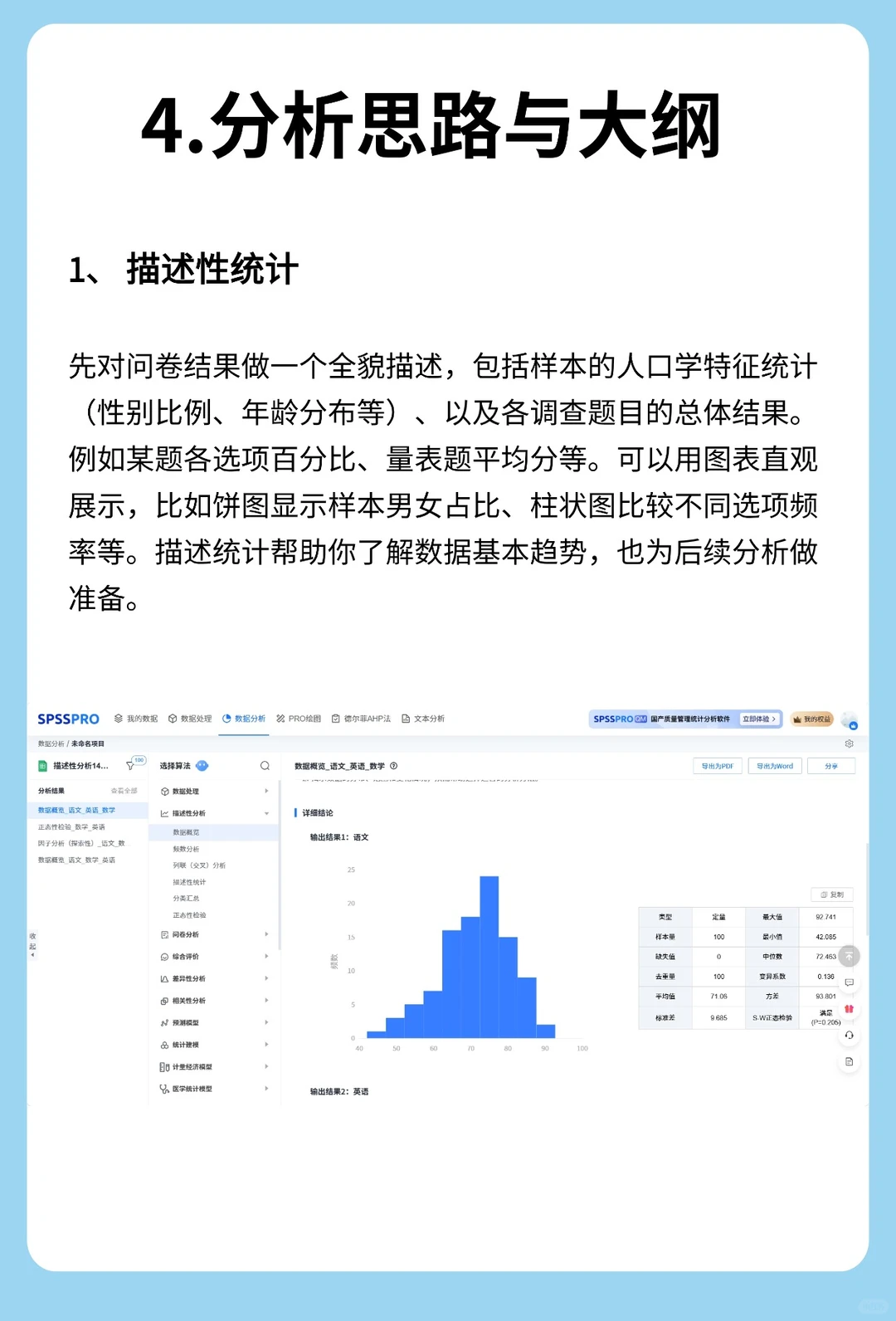 市调经验分享(四）-数据分析方法