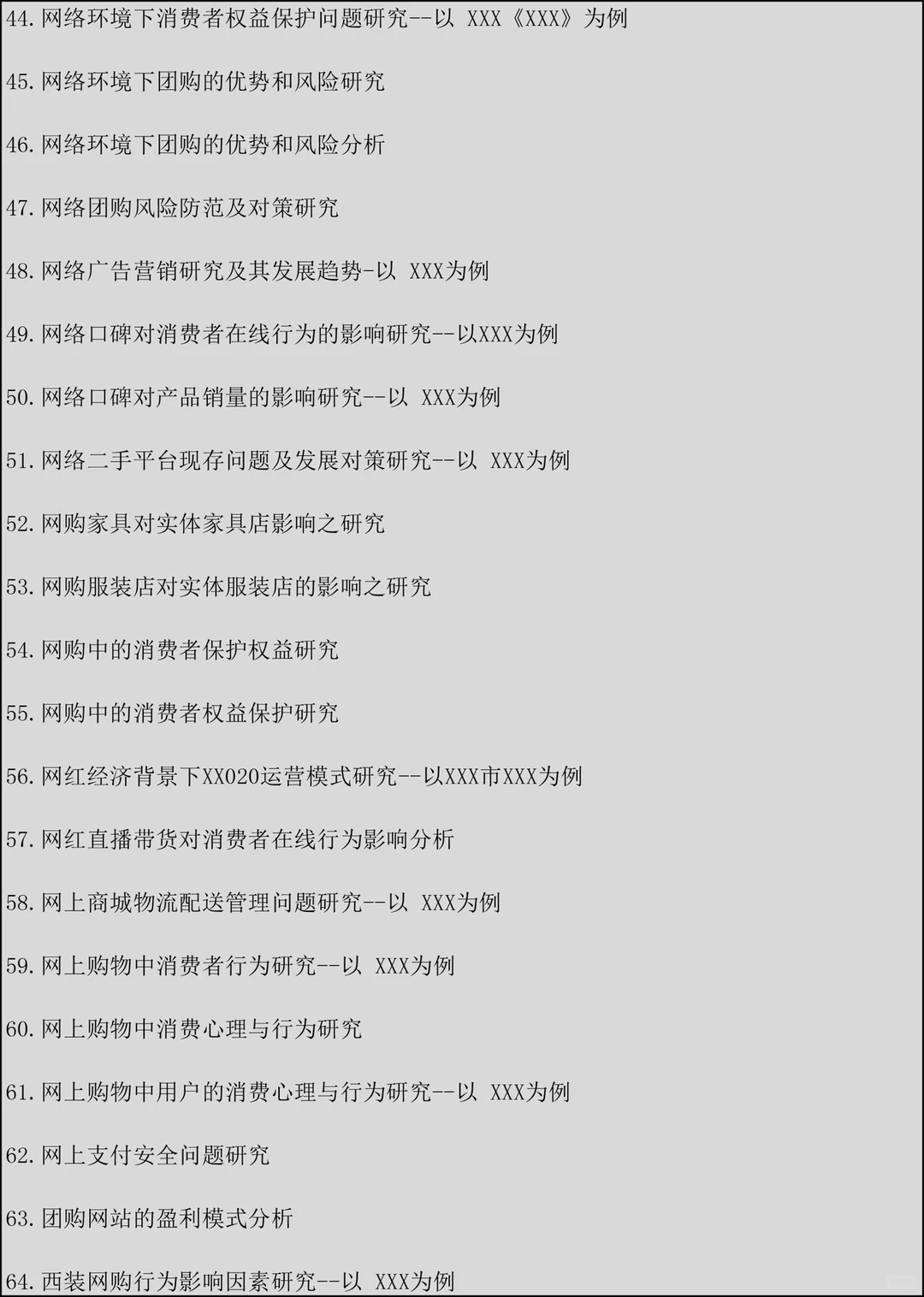 导师推荐的2025电子商务毕业论文题目