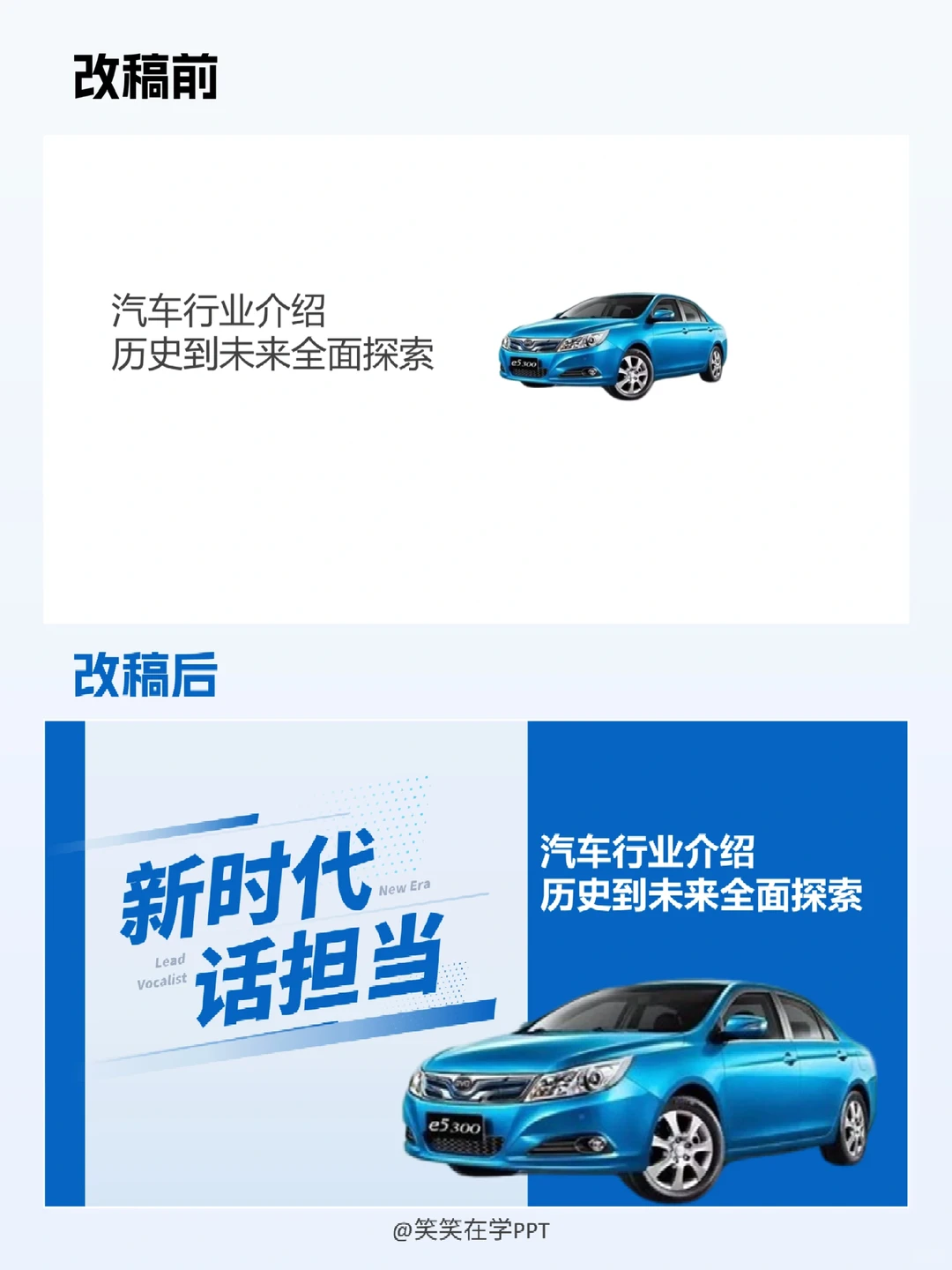 PPT美化︱“商务风”汽车行业介绍