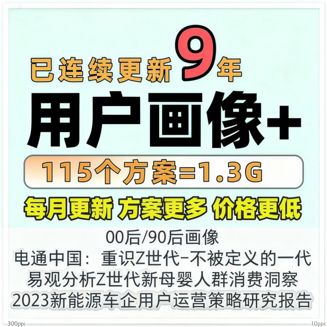 优质用户画像人群洞察习惯消费Z世代方案