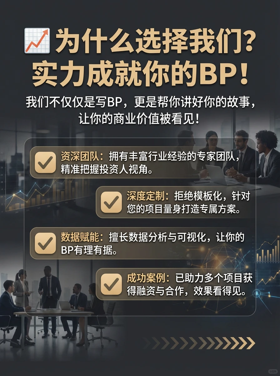 一份好的BP， 是项目融资成功的敲门砖❗
