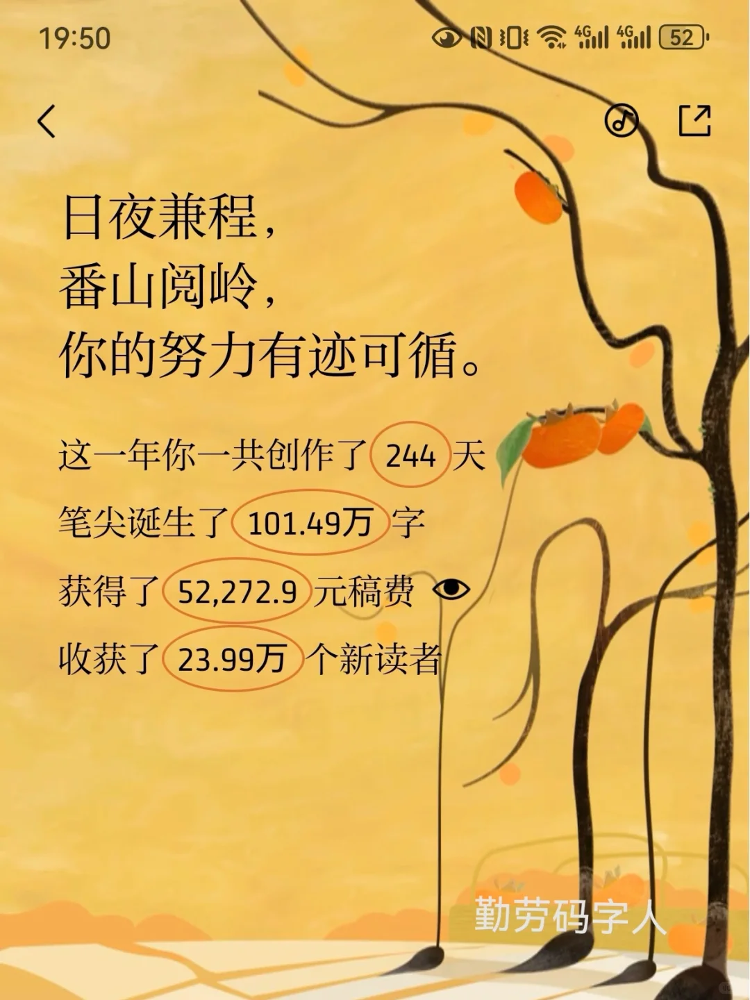 番茄小说作者年度报告（扑街版）