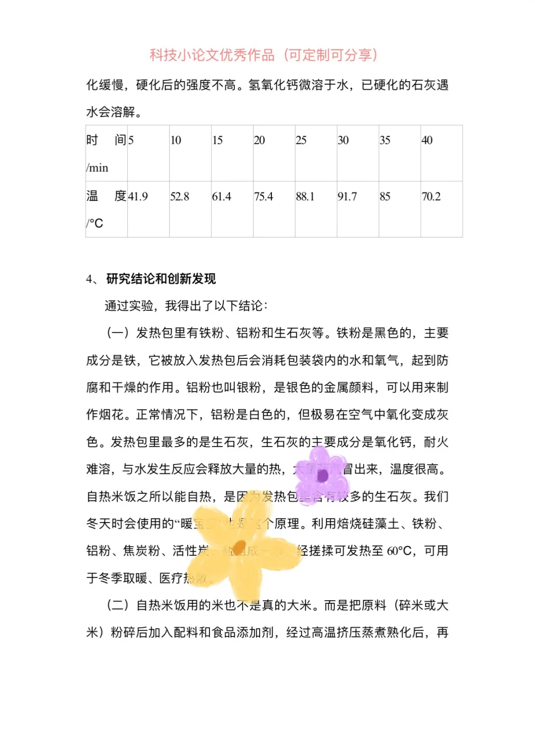 自热米饭发热原因探究！