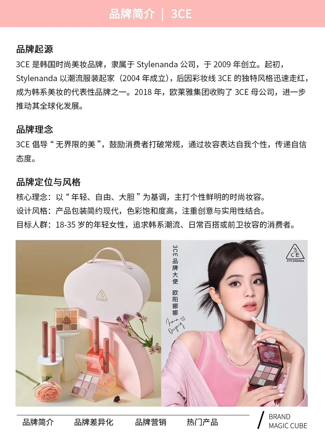 每天认识一个品牌:3CE