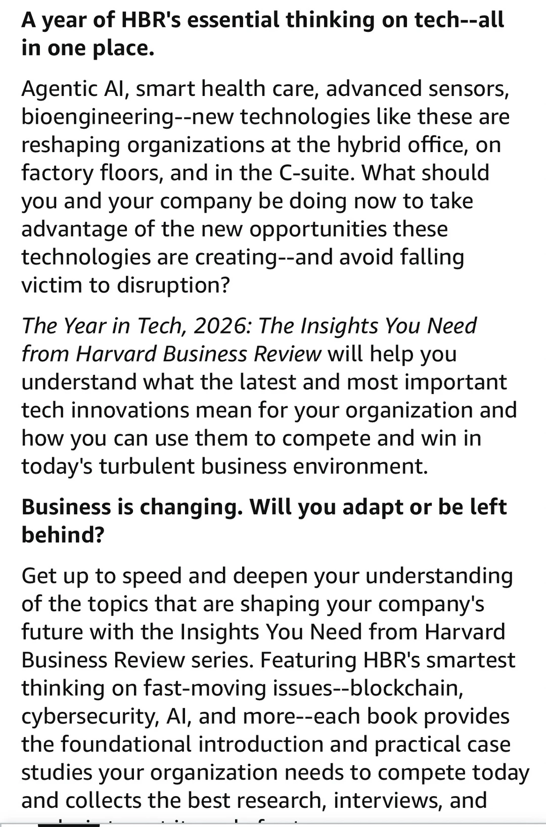 哈佛商业评论｜《2026科技年鉴》科技地图！