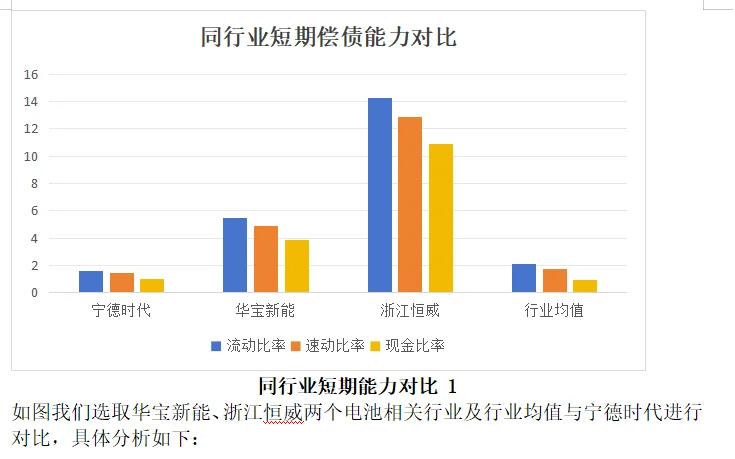 宁德时代 财务分析