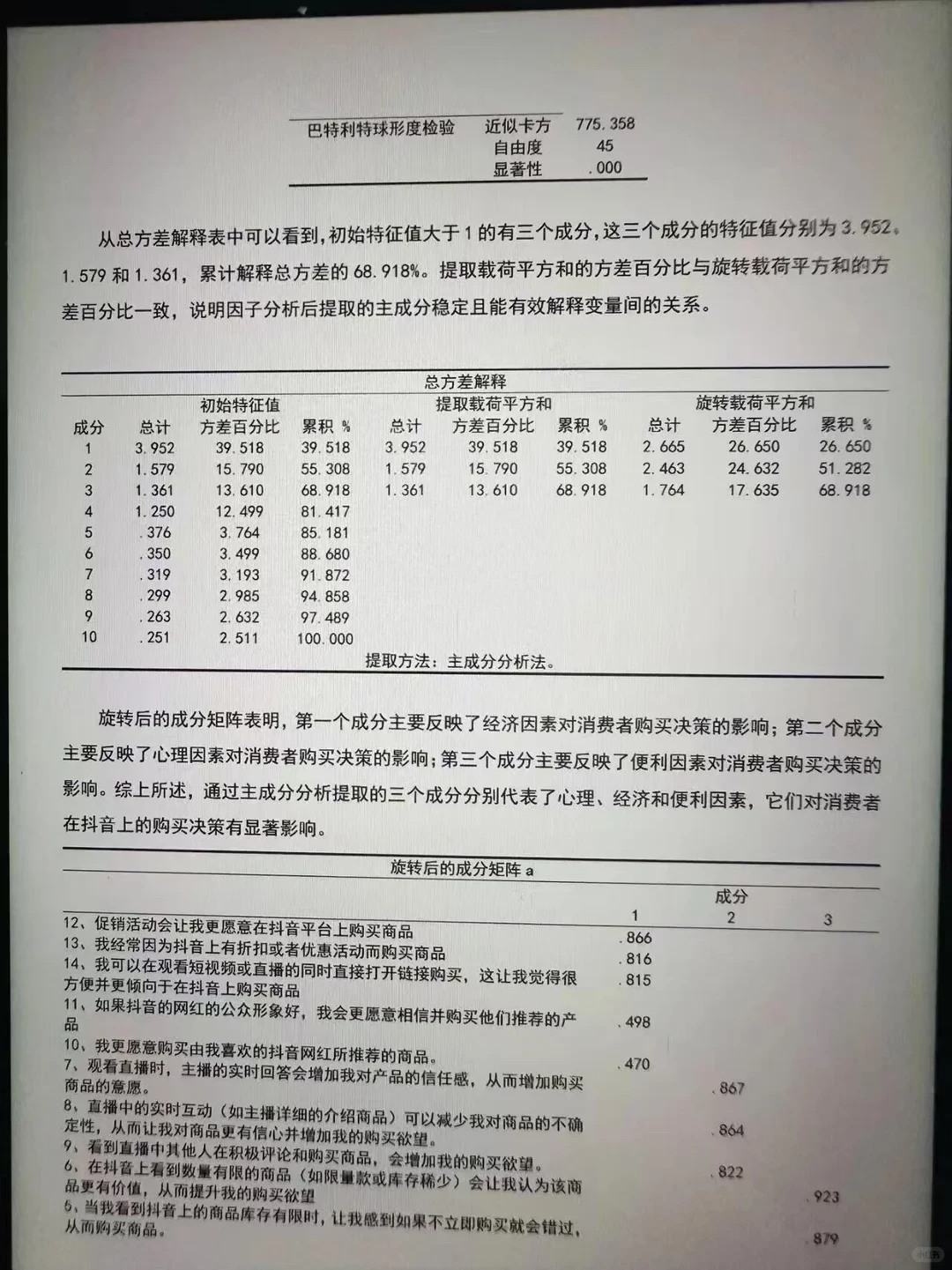 我用豆包做的SPSS数据分析一次就过了啊啊啊