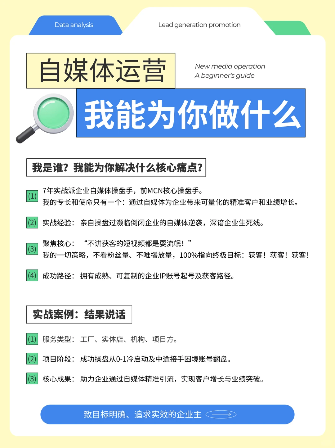 寻找线上线下需要代运营的老板