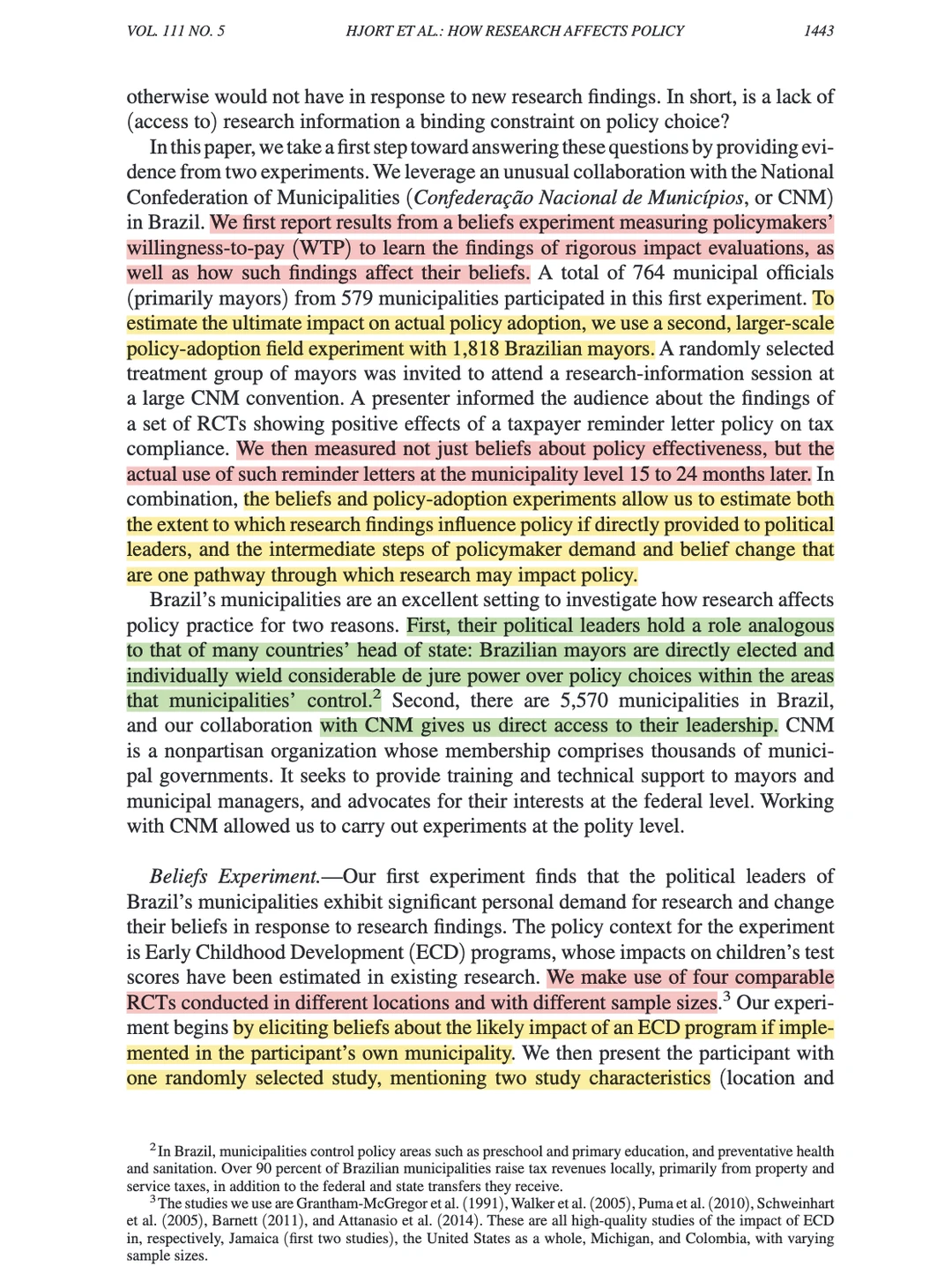 AER顶刊分享｜科研研究能否影响市长的政策？