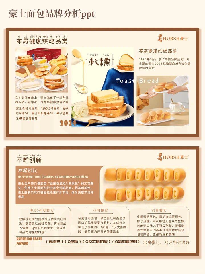 豪士面包品牌分析ppt