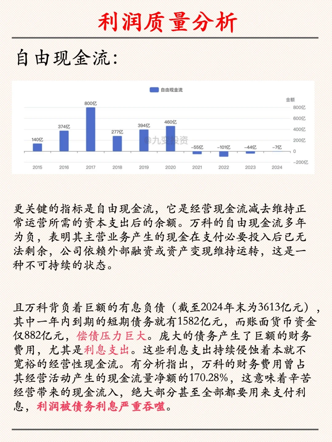 万科财报分析之盈利质量分析