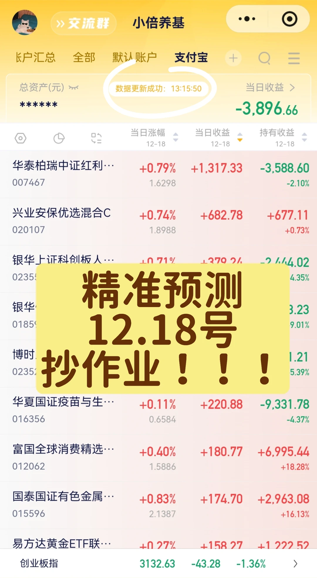 12.18号加仓 男大一天爽赚生活费?!
