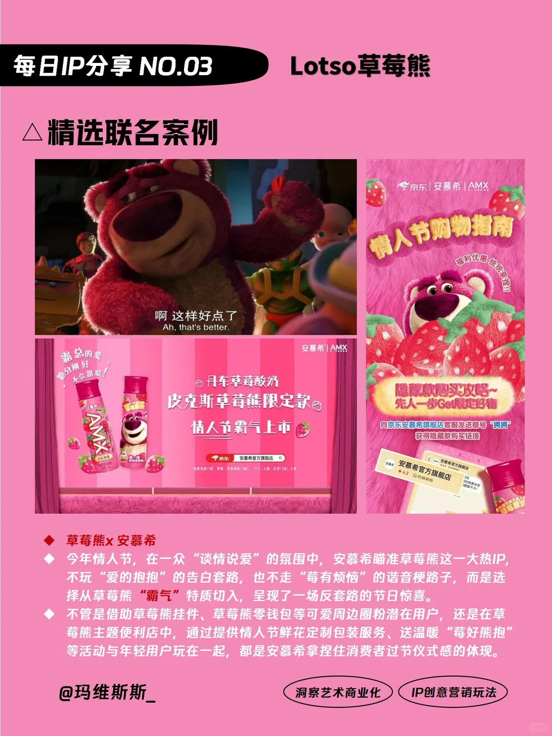 每日IP分享丨最受欢迎的反派草莓熊-附案例