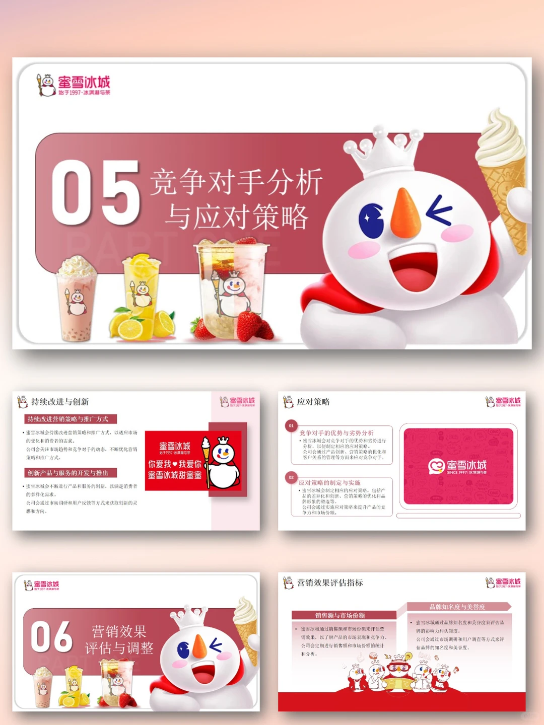 蜜雪冰城品牌介绍PPT营销调研分析策划推广