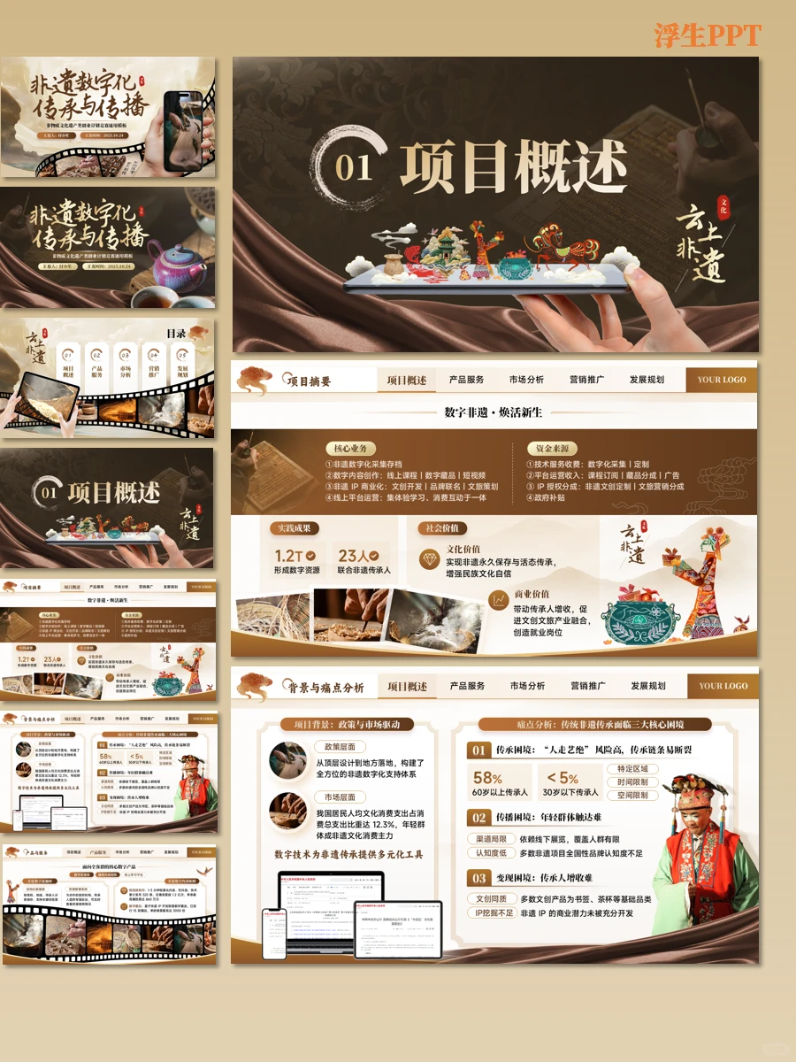 大学生记得牢牢抓住非遗热点|模板高效助力