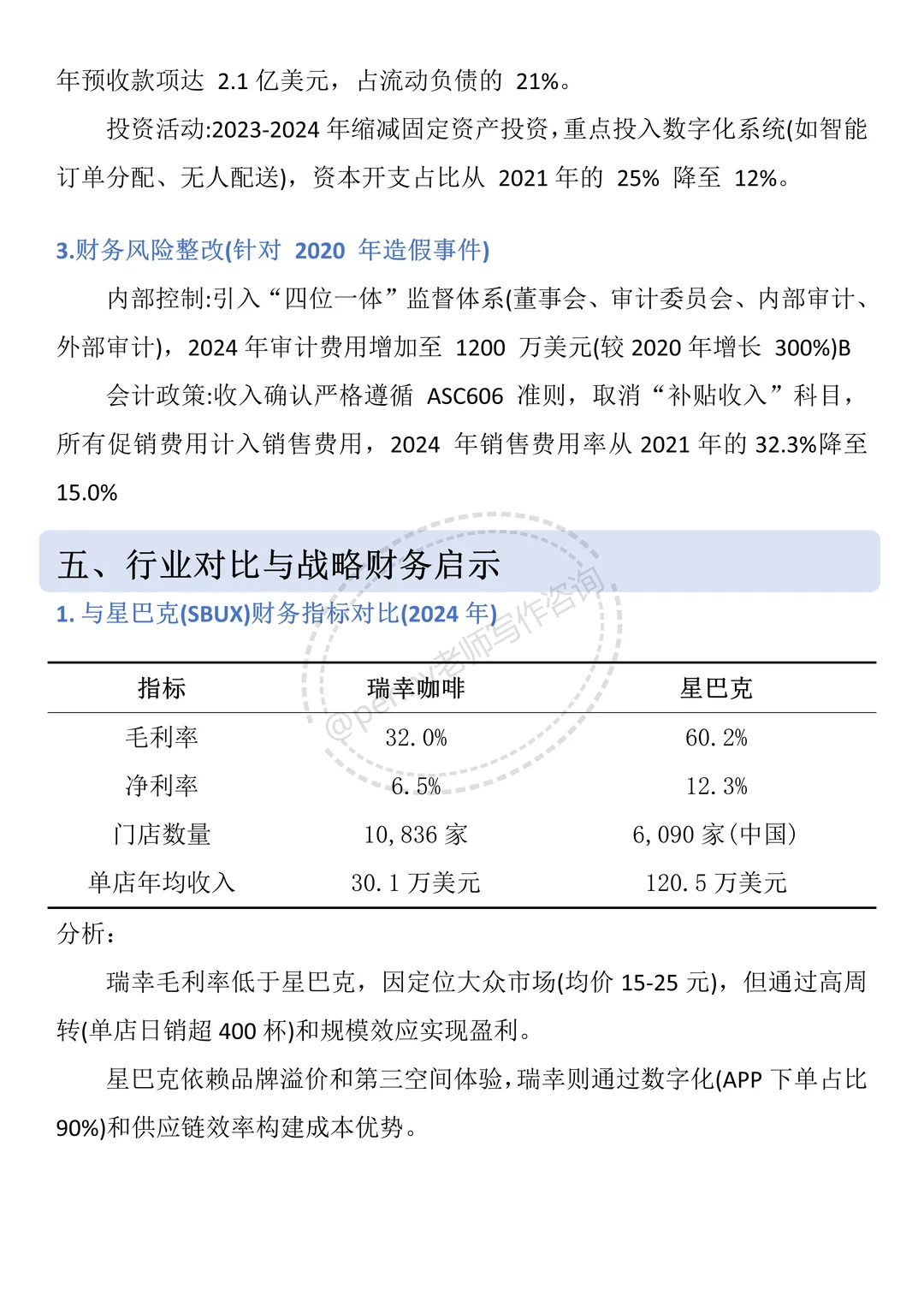 财务报告分析——以瑞幸咖啡为例?
