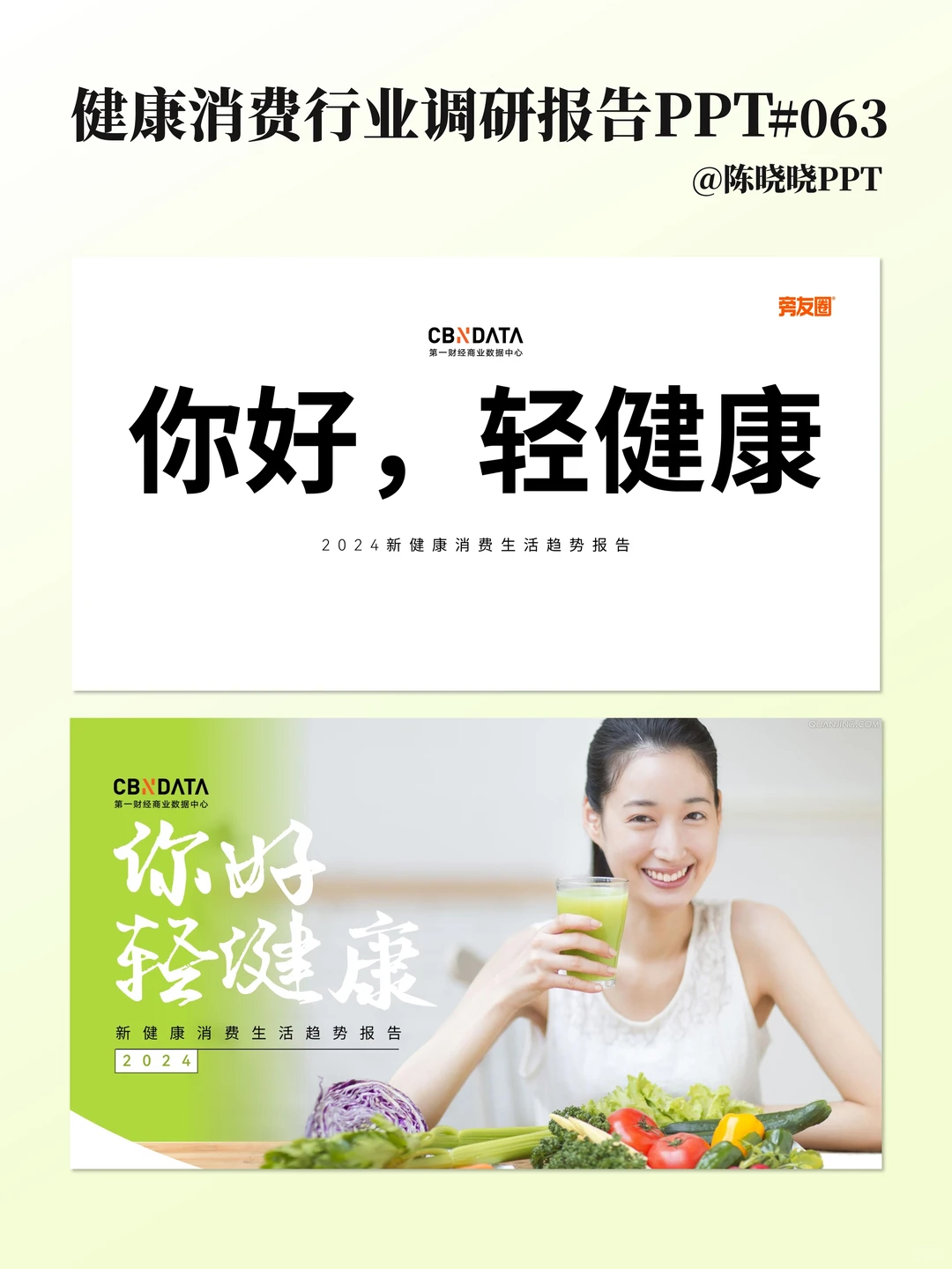健康消费行业调研报告PPT