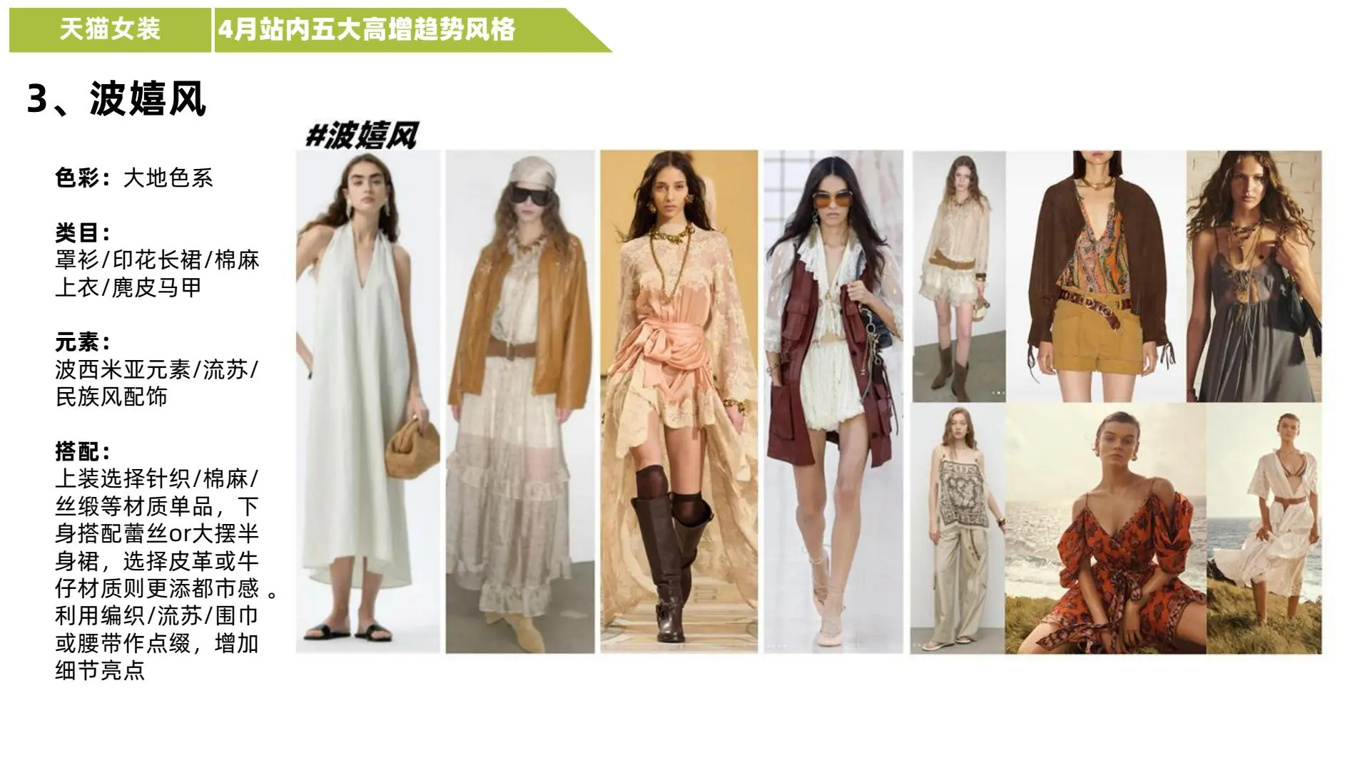 天猫行业4月女装品类趋势洞察