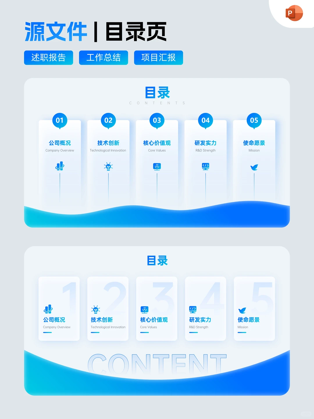 45款PPT目录页方案，从此不再烦恼