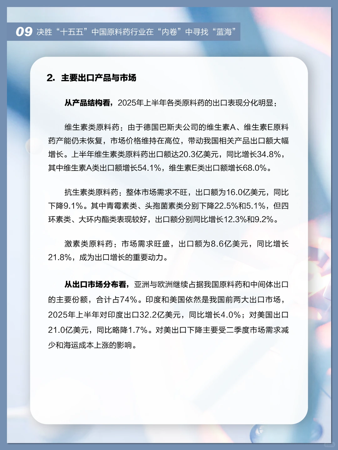 中国原料药行业报告 2025