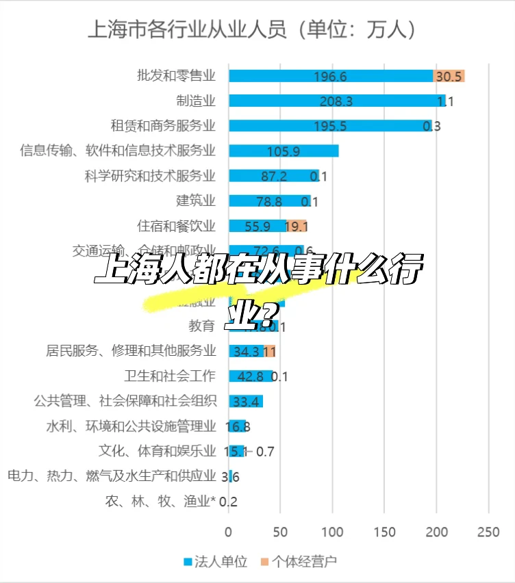 上海人都在从事什么行业？