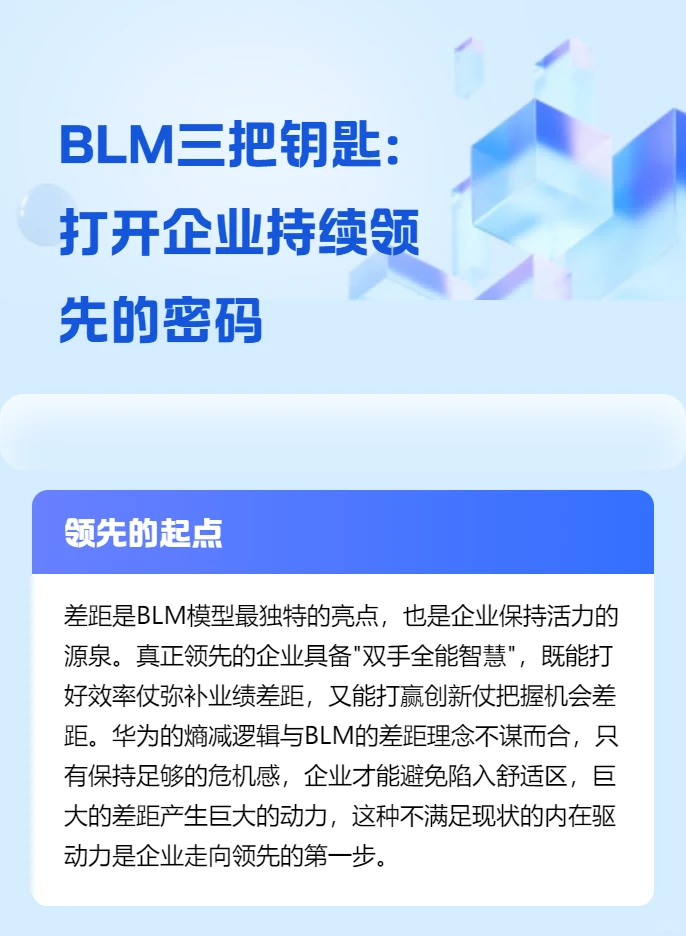 BLM咨询解读：助力企业持续领先的三把钥匙