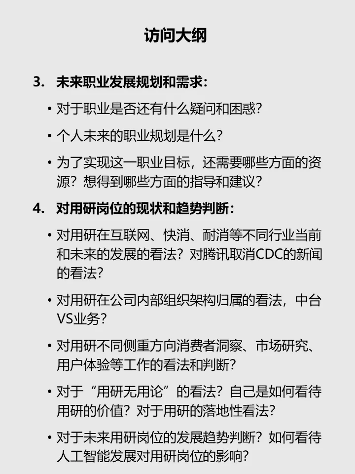用户研究岗位发展现状研究方案
