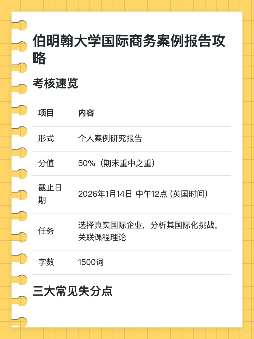 【伯明翰大学｜37999】国际商务案例报告