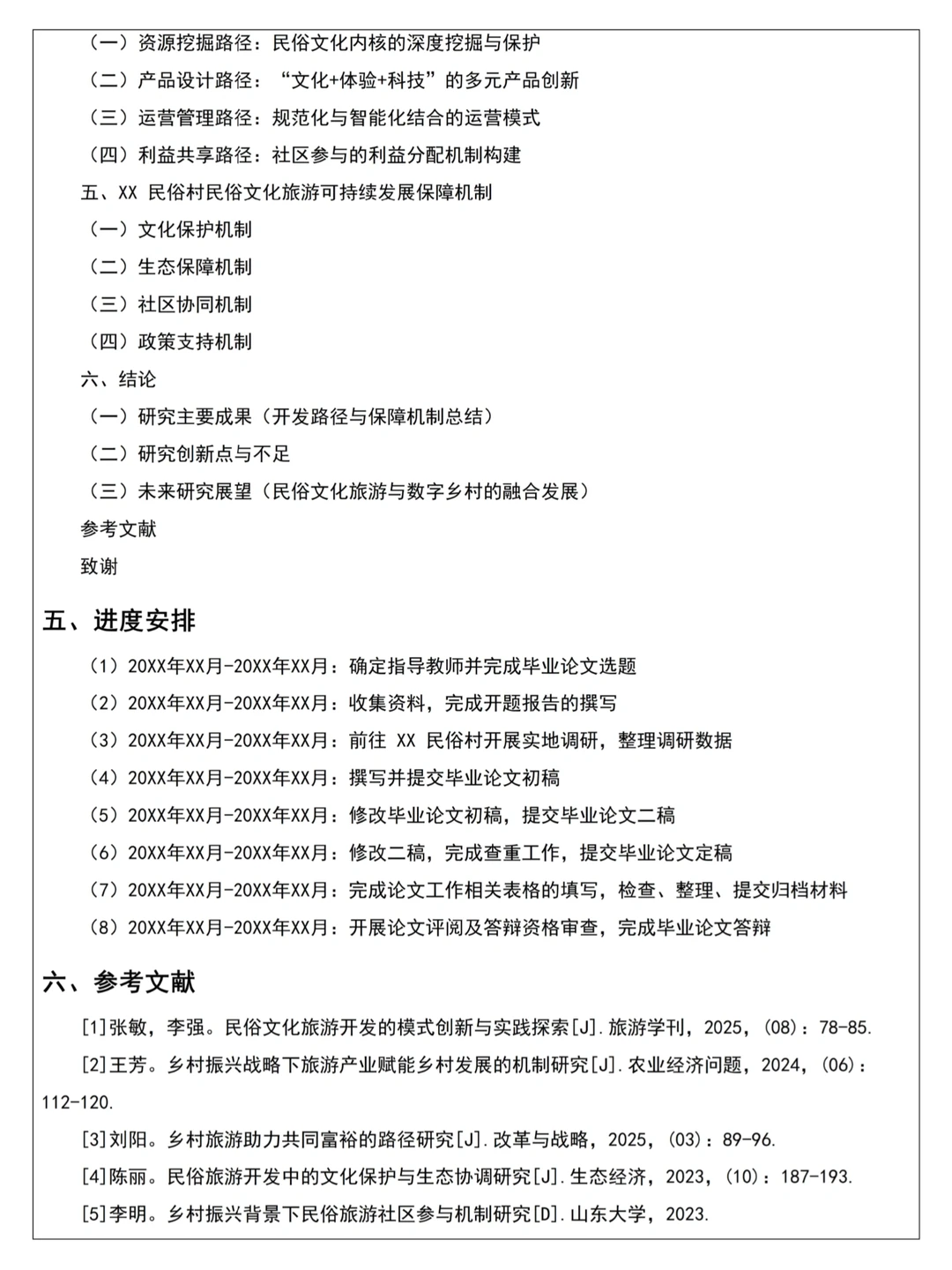 旅游管理专业开题报告就这样写完啦☺️☺️